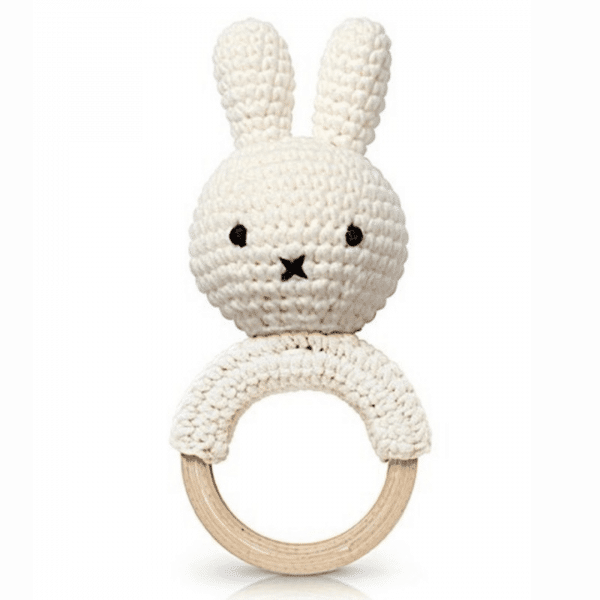 Hochet Nijntje Miffy crochet blanc