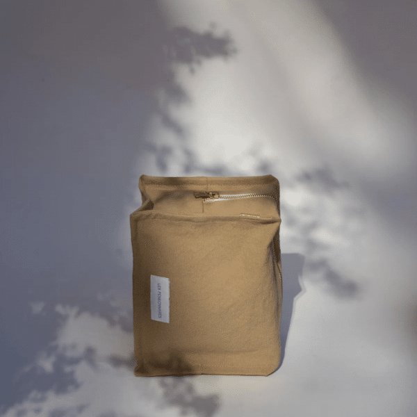 Trousse cube beige – Image 2