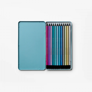 Crayons de couleur métalliques
