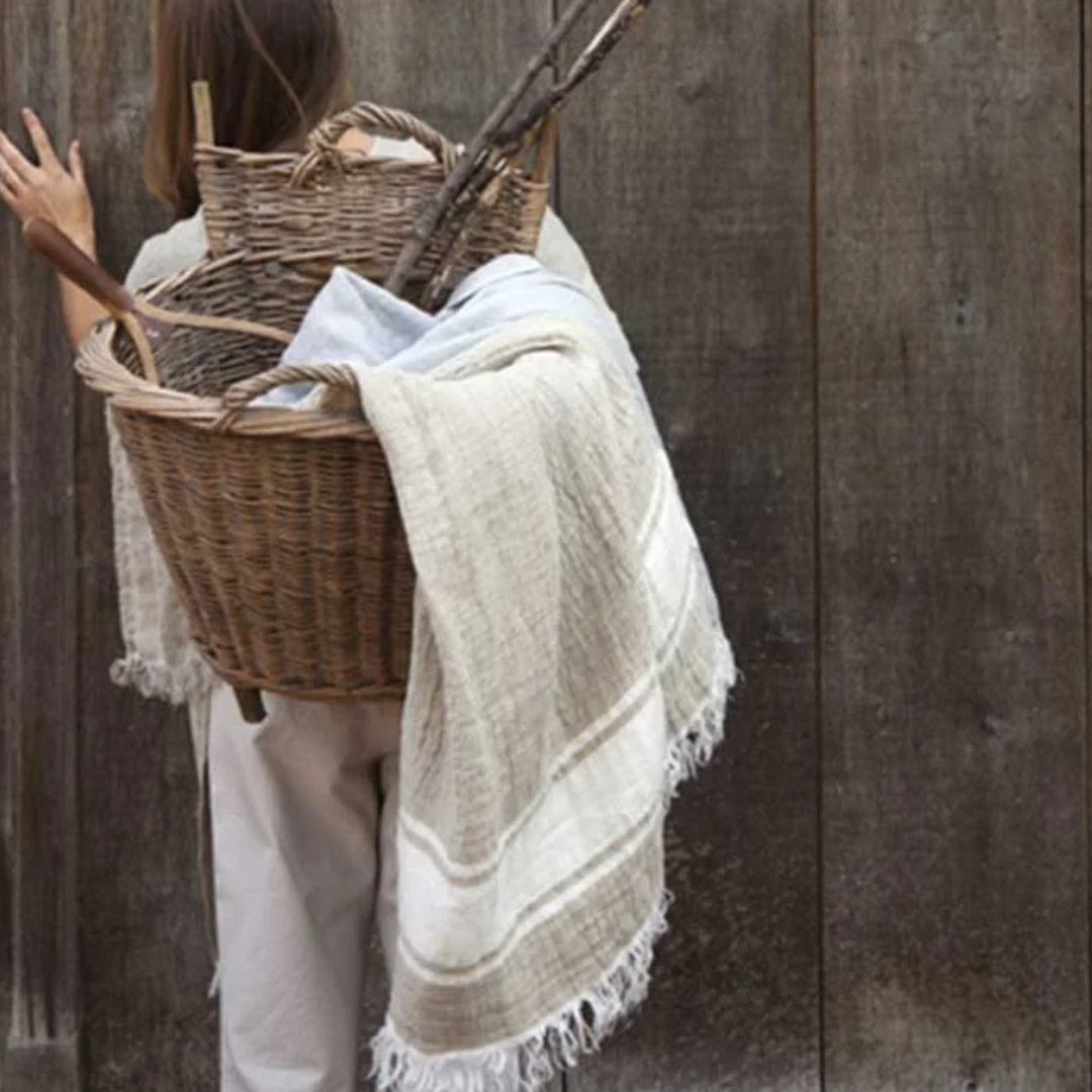 Plaid flax and grey stripe – Image 3