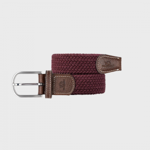 CEINTURE TRESSÉE couleur bordeau
