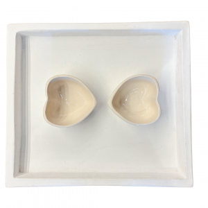 Joli pot en forme de cœur, fabrication locale Jaqueline Morabito pour décoration, cadeau amour, famille, amis - Family Store