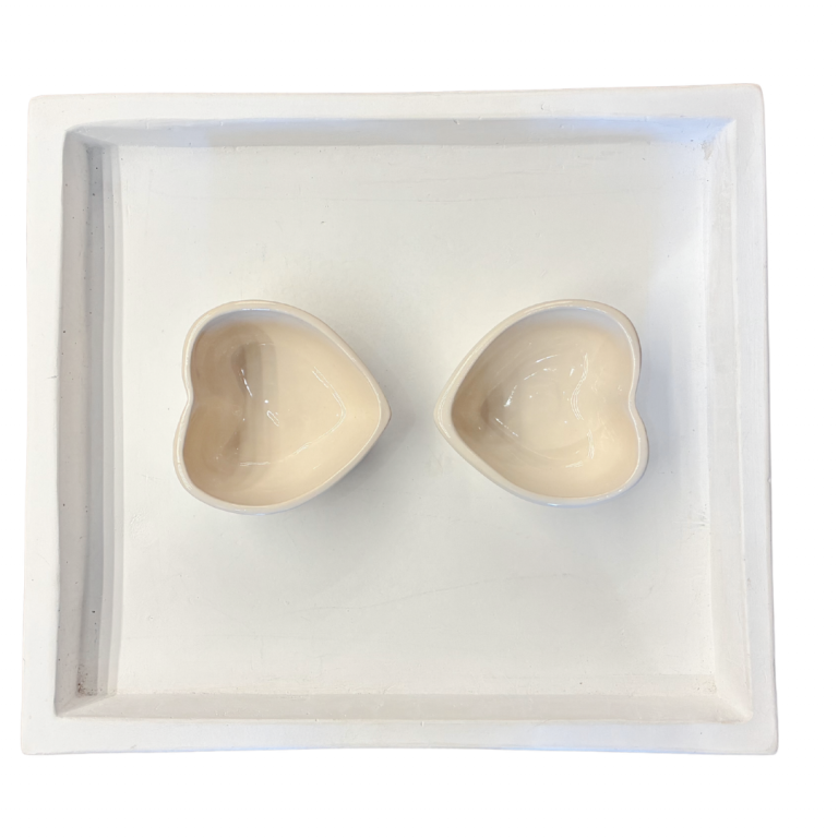 Joli pot en forme de cœur, fabrication locale Jaqueline Morabito pour décoration, cadeau amour, famille, amis - Family Store